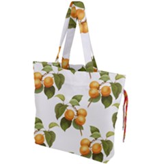 Apricot Fruit Vintage Art Drawstring Tote Bag