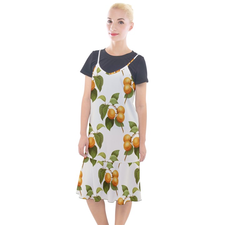 Apricot Fruit Vintage Art Camis Fishtail Dress