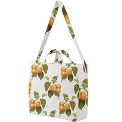 Apricot Fruit Vintage Art Square Shoulder Tote Bag