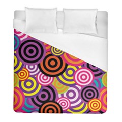 Abstract Circles Background Retro Duvet Cover (full/ Double Size) by Pakrebo