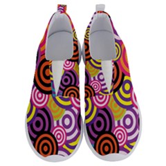 Abstract Circles Background Retro No Lace Lightweight Shoes