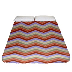 Background Chevron Pattern Design Fitted Sheet (king Size) by Pakrebo