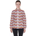 Background Chevron Pattern Design High Neck Windbreaker (Women) View1