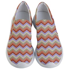 Background Chevron Pattern Design Women s Lightweight Slip Ons by Pakrebo