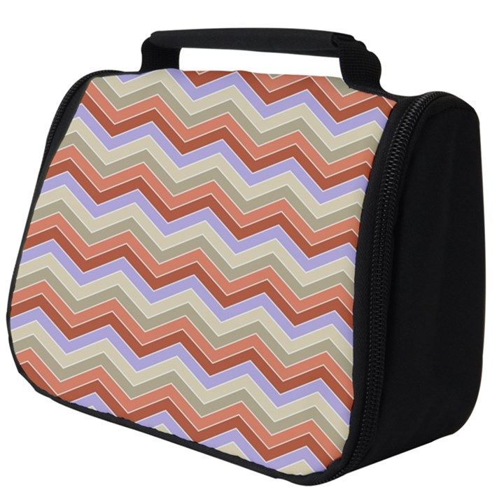 Background Chevron Pattern Design Full Print Travel Pouch (Big)