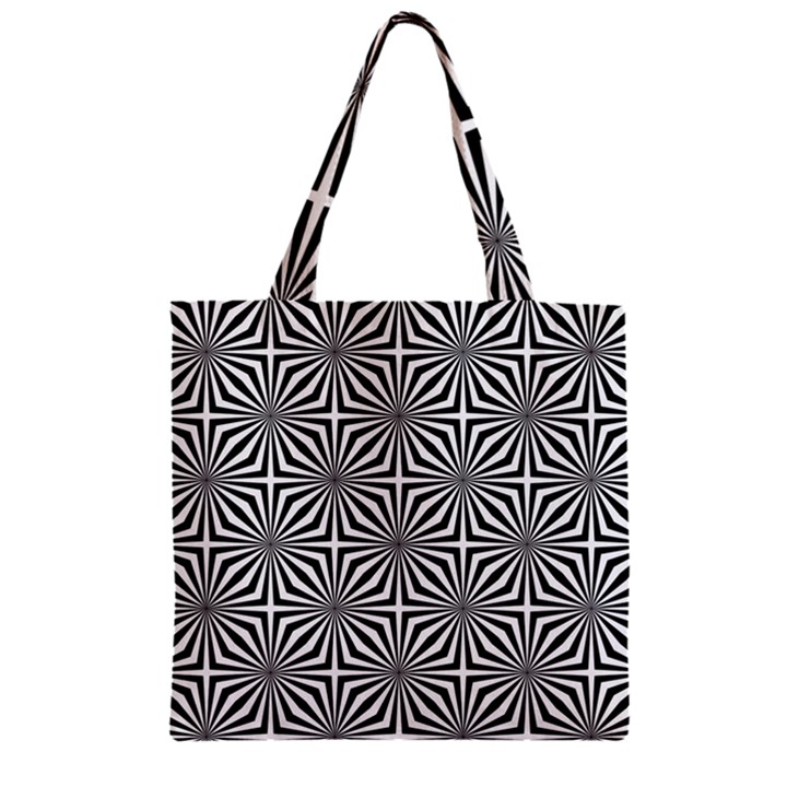 Background Pattern Halftone Zipper Grocery Tote Bag