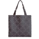 Background Pattern Halftone Zipper Grocery Tote Bag View2