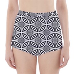 Background Pattern Halftone High-waisted Bikini Bottoms by Pakrebo