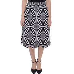 Background Pattern Halftone Classic Midi Skirt