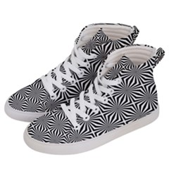 Background Pattern Halftone Men s Hi-top Skate Sneakers by Pakrebo