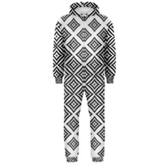 Background Pattern Halftone Hooded Jumpsuit (men)  by Pakrebo