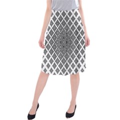 Background Pattern Halftone Midi Beach Skirt by Pakrebo