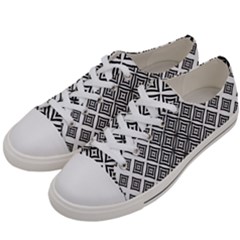 Background Pattern Halftone Women s Low Top Canvas Sneakers by Pakrebo