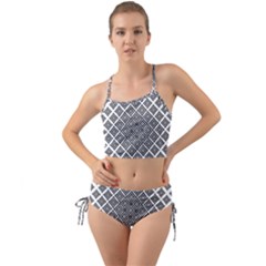 Background Pattern Halftone Mini Tank Bikini Set by Pakrebo