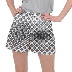 Background Pattern Halftone Stretch Ripstop Shorts by Pakrebo