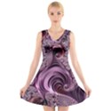 Abstract Art Fractal Art Fractal V-Neck Sleeveless Dress View1