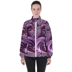 Abstract Art Fractal Art Fractal High Neck Windbreaker (women)