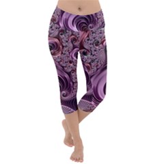 Abstract Art Fractal Art Fractal Lightweight Velour Capri Yoga Leggings