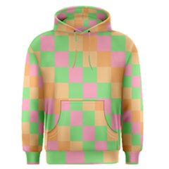 Checkerboard Pastel Squares Men s Pullover Hoodie by Pakrebo