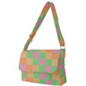 Checkerboard Pastel Squares Full Print Messenger Bag View1