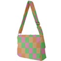 Checkerboard Pastel Squares Full Print Messenger Bag View2