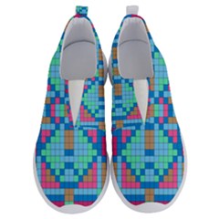 Checkerboard Squares Abstract No Lace Lightweight Shoes by Pakrebo