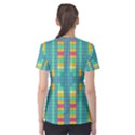 Checkerboard Squares Abstract Women s Cotton Tee View2