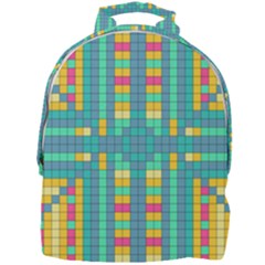 Checkerboard Squares Abstract Mini Full Print Backpack by Pakrebo