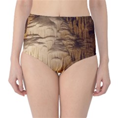 Caverns Rock Formation Cave Rock Classic High-waist Bikini Bottoms by Pakrebo