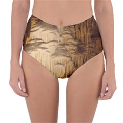 Caverns Rock Formation Cave Rock Reversible High-waist Bikini Bottoms by Pakrebo