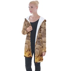 Caverns Rock Formation Cave Rock Longline Hooded Cardigan