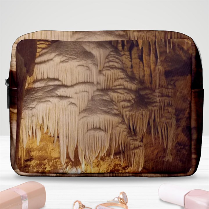 Caverns Rock Formation Cave Rock Make Up Pouch (Large)