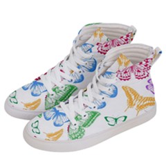 Butterfly Butterflies Vintage Women s Hi-top Skate Sneakers by Pakrebo