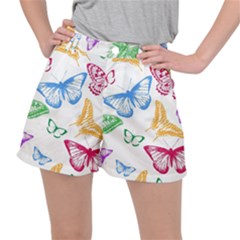 Butterfly Butterflies Vintage Stretch Ripstop Shorts