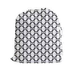 Black Pattern Halftone Wallpaper Drawstring Pouch (xxl) by Pakrebo