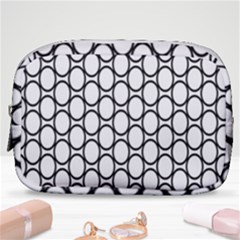 Black Pattern Halftone Wallpaper Make Up Pouch (small)