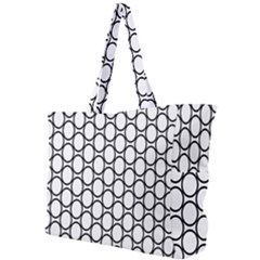 Black Pattern Halftone Wallpaper Simple Shoulder Bag by Pakrebo