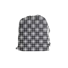 Pattern Vector Halftone Wallpaper Drawstring Pouch (medium) by Pakrebo