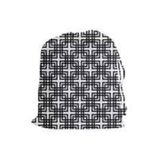 Pattern Vector Halftone Wallpaper Drawstring Pouch (large) by Pakrebo