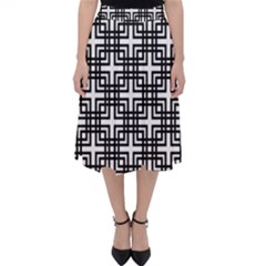 Pattern Vector Halftone Wallpaper Classic Midi Skirt by Pakrebo