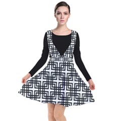 Pattern Vector Halftone Wallpaper Plunge Pinafore Dress