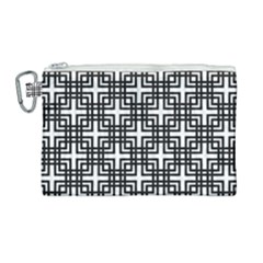 Pattern Vector Halftone Wallpaper Canvas Cosmetic Bag (large)