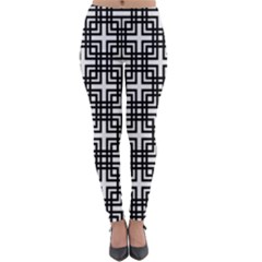 Pattern Vector Halftone Wallpaper Lightweight Velour Leggings