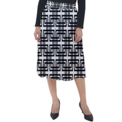 Pattern Vector Halftone Wallpaper Classic Velour Midi Skirt  by Pakrebo