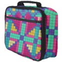 Checkerboard Squares Abstract Full Print Lunch Bag View4