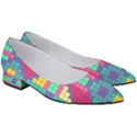 Checkerboard Squares Abstract Women s Low Heels View3