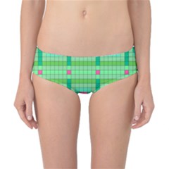 Checkerboard Squares Abstract Classic Bikini Bottoms by Pakrebo