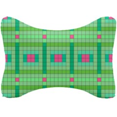 Checkerboard Squares Abstract Seat Head Rest Cushion