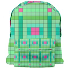 Checkerboard Squares Abstract Giant Full Print Backpack by Pakrebo