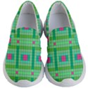 Checkerboard Squares Abstract Kids  Lightweight Slip Ons View1